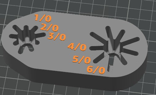 Treble Hook Sizing Jig